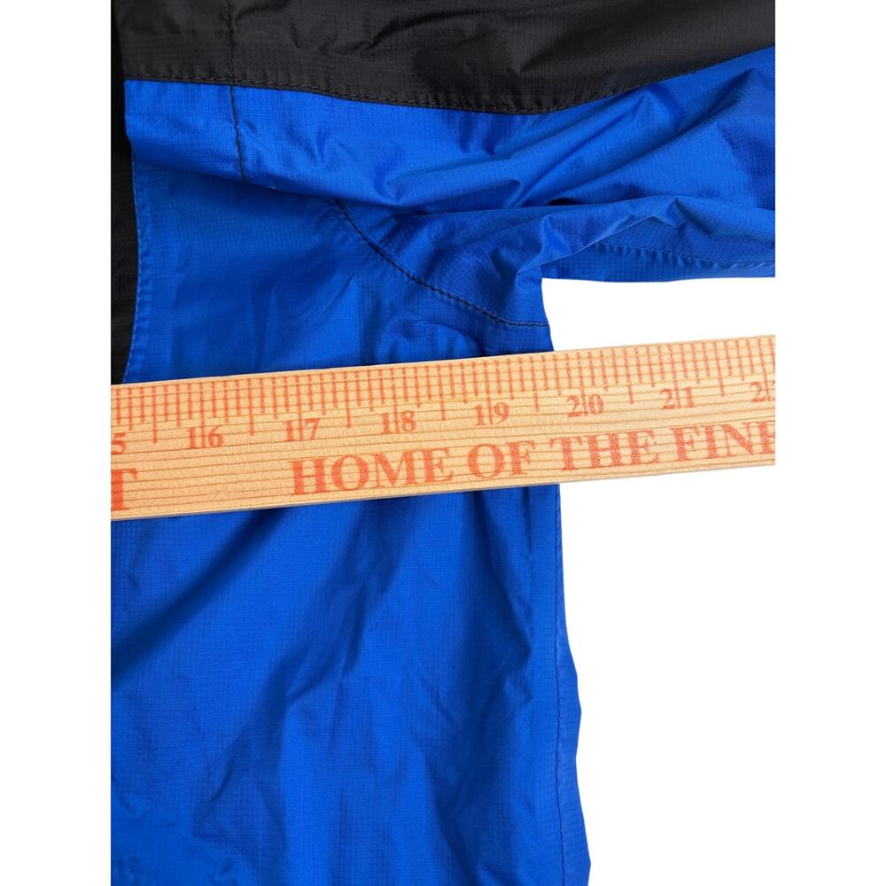 The North Face HyVent Boys Hooded Full Zip Rain Jacket L (14-16) Black/Blue EUC - Picture 9 of 10